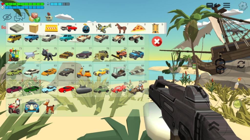 Открыты все машины Взлом Chicken Gun